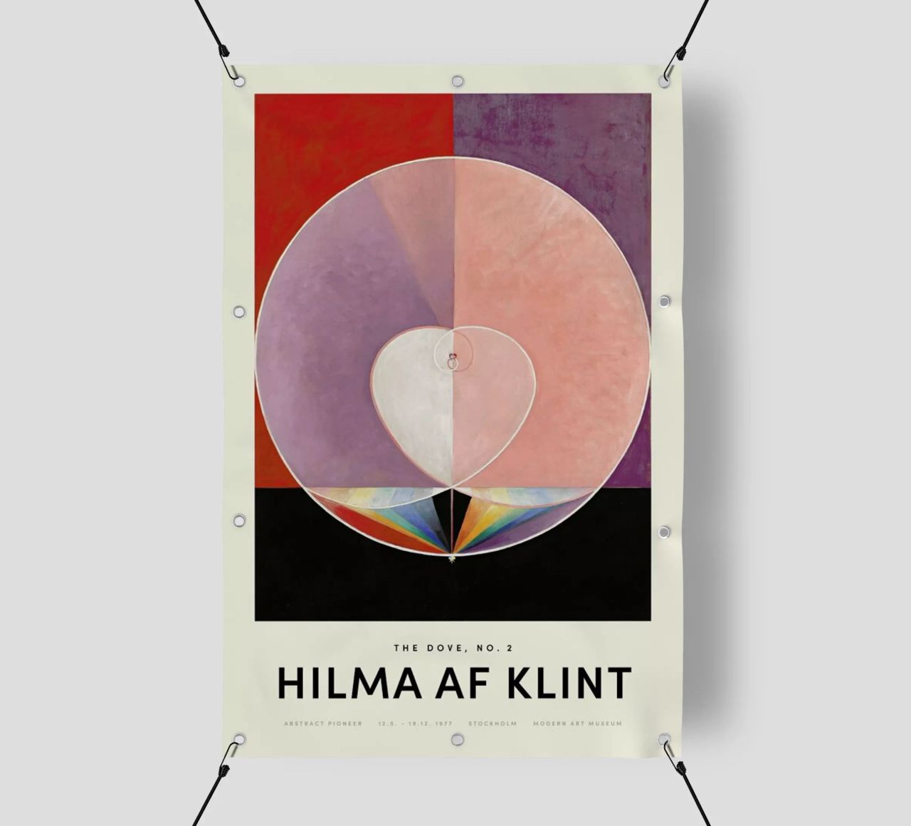 Hilma af Klint - Dove, No. 2 telo in pvc da Vintage by JUNIQE