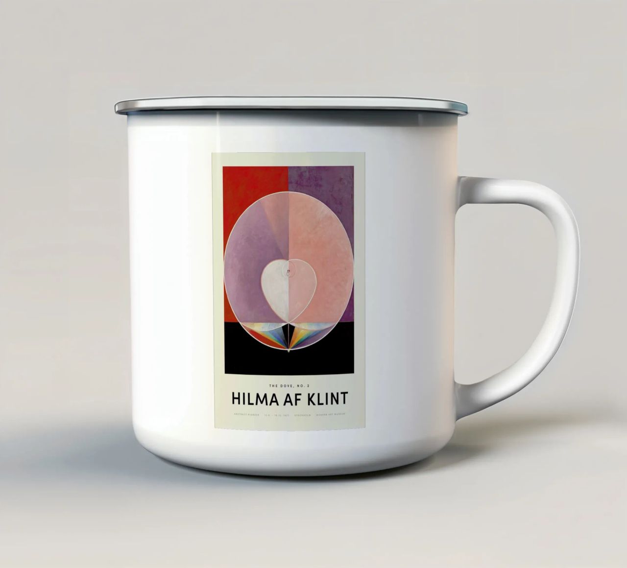 Hilma af Klint - Dove, No. 2 tazza in smalto da Vintage by JUNIQE