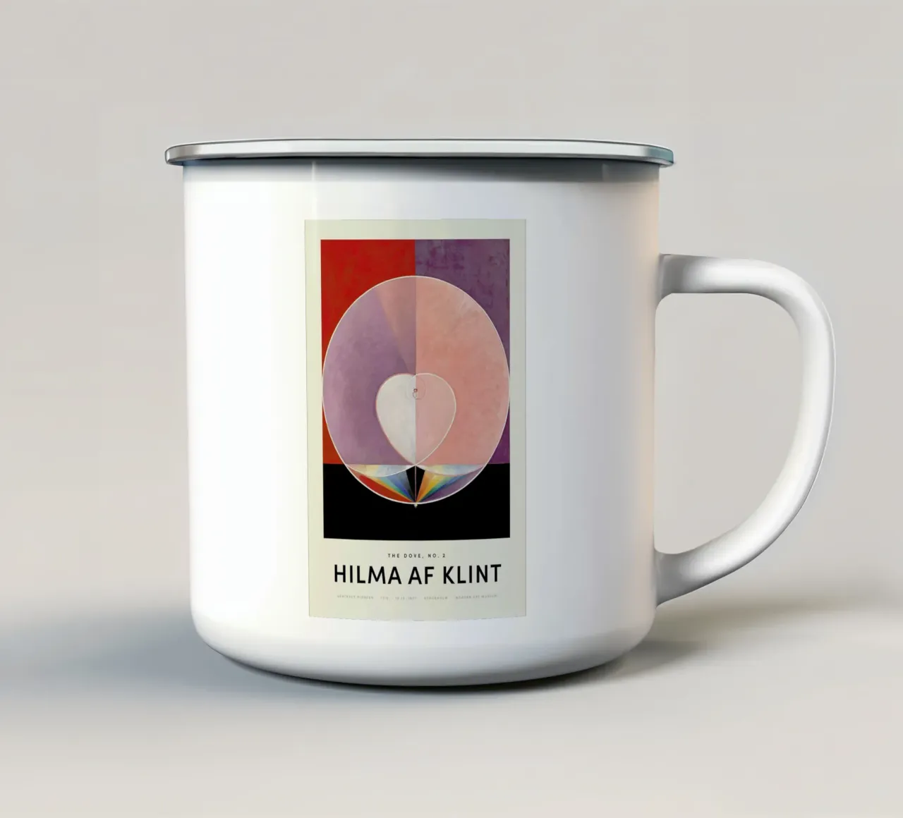 Hilma af Klint - Dove, No. 2 emaille mok van Vintage by JUNIQE
