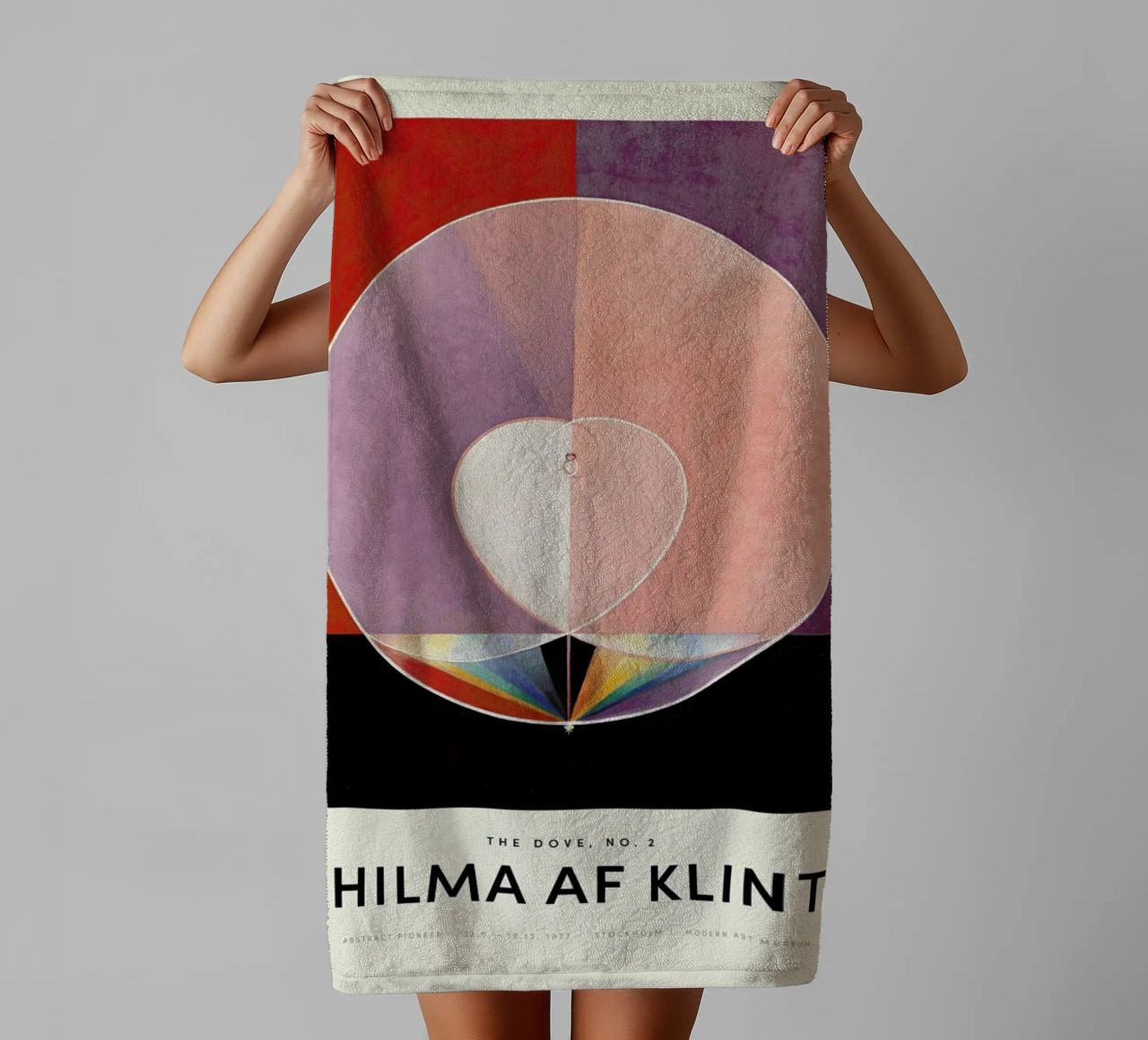 Hilma af Klint - Dove, No. 2 asciugamano da bagno da Vintage by JUNIQE