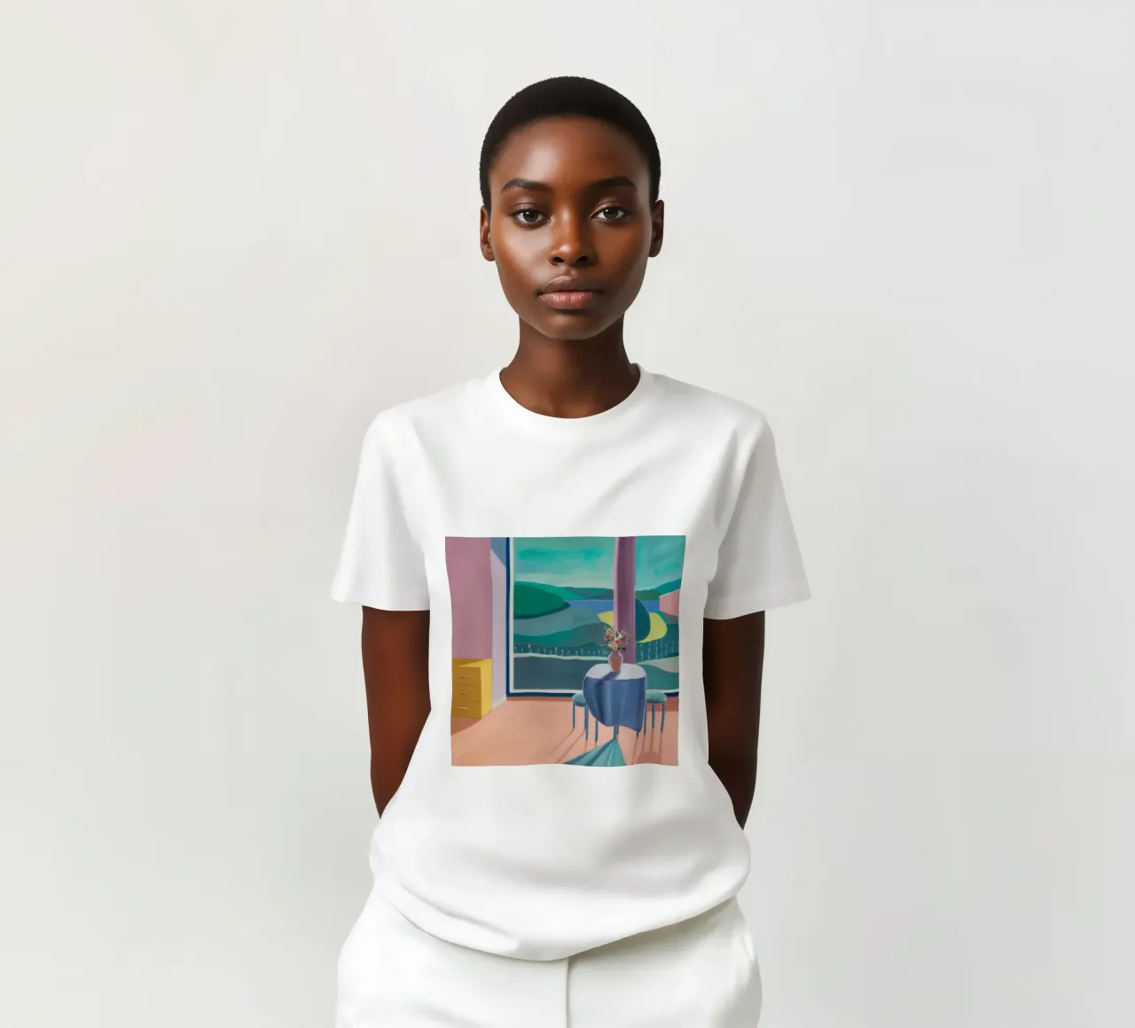 Conversazione mattutina blu t-shirt da Mystic Grain