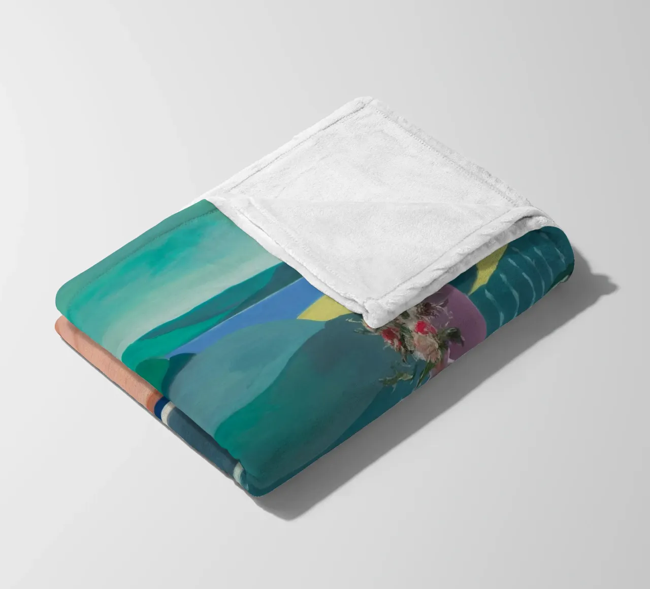 Conversazione mattutina blu coperta in pile da Mystic Grain