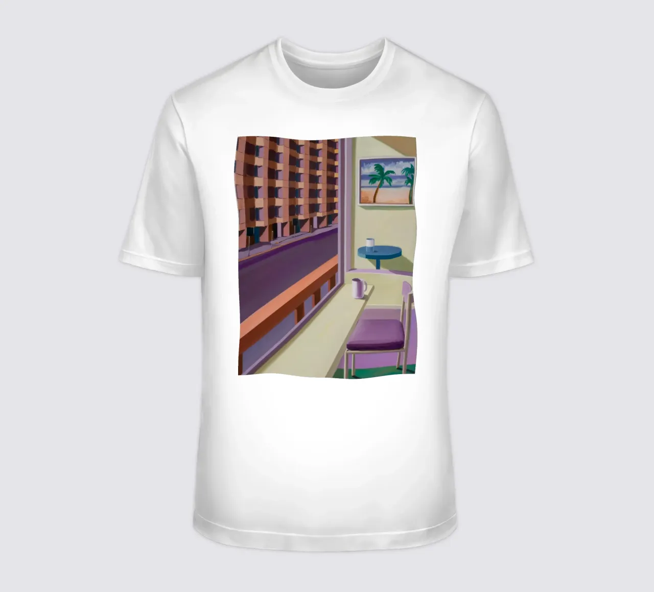 Balcone lineare Tranquillità t-shirt da Mystic Grain
