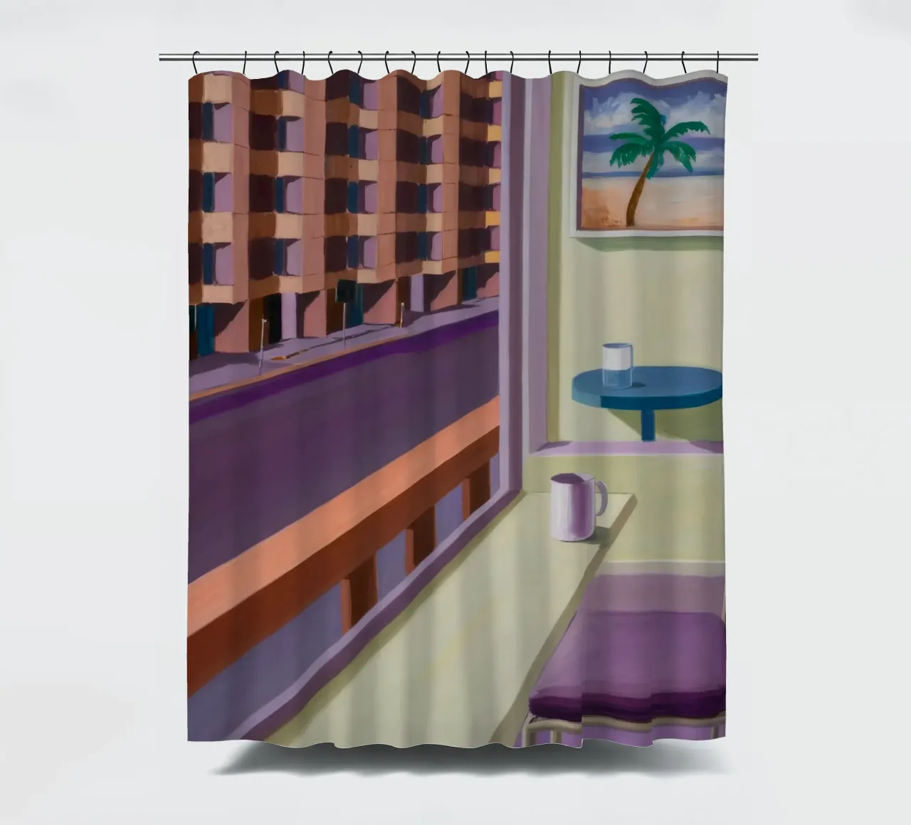 Balcone lineare Tranquillità tenda da doccia da Mystic Grain