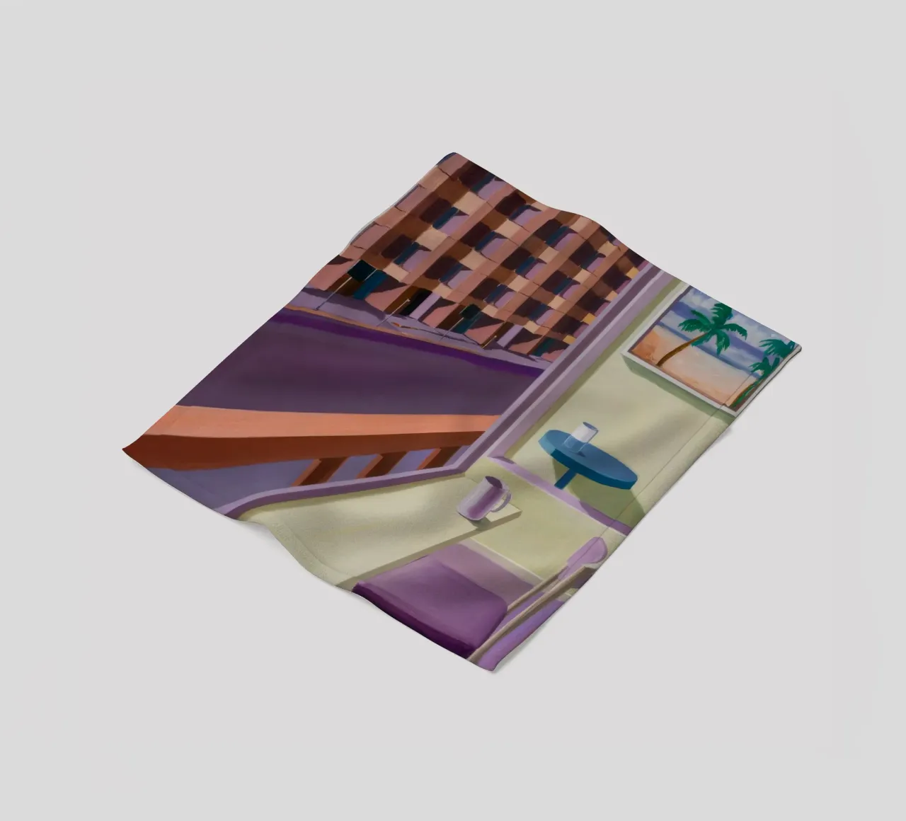 Balcone lineare Tranquillità coperta in pile da Mystic Grain