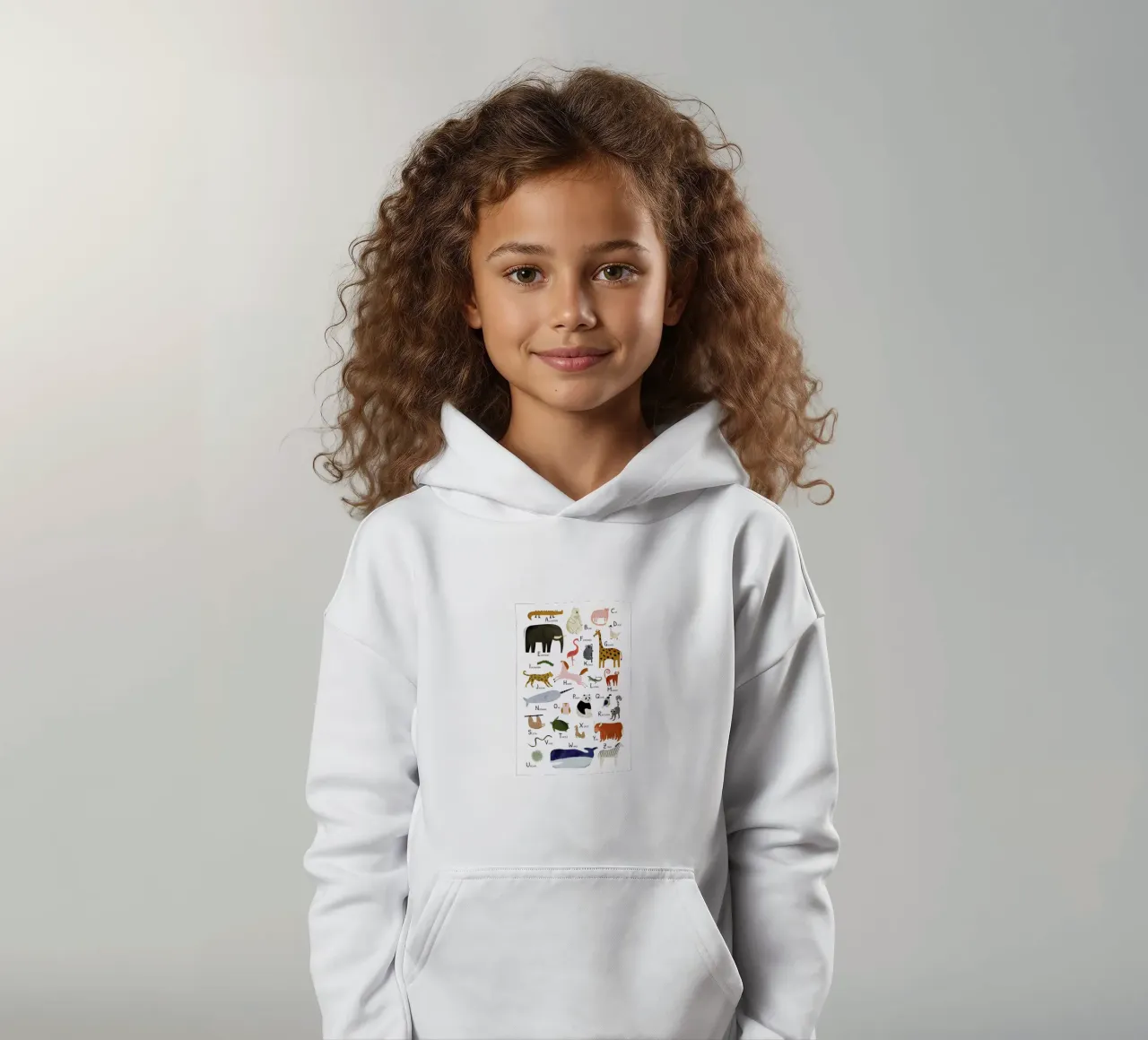 Animal Friends II kids hoodie by Little Flourishes