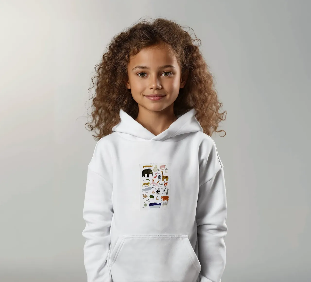 Animal Friends II kids hoodie by Little Flourishes