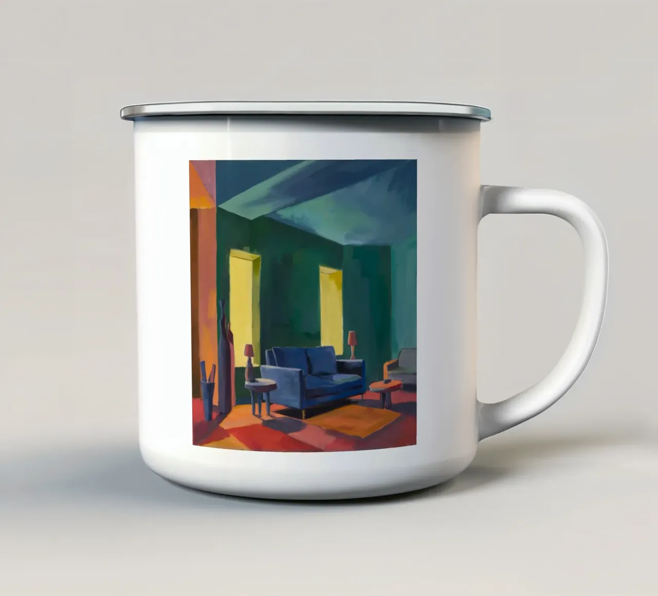 Impulso vivente in ombra tazza in smalto da Mystic Grain