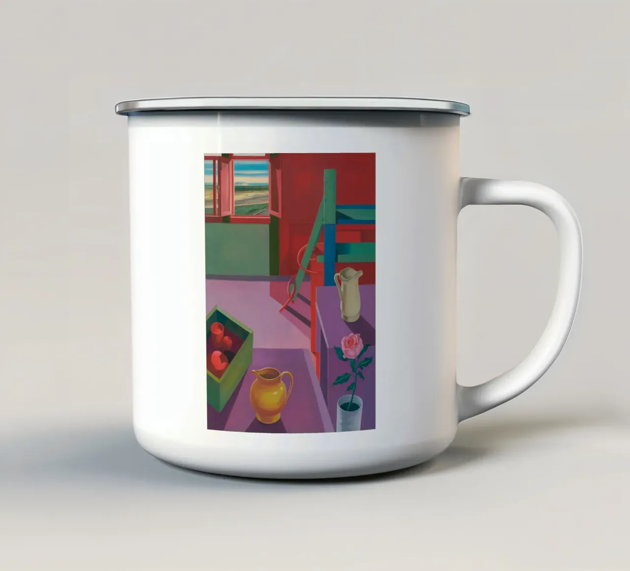 Serenata del vaso cremisi tazza in smalto da Mystic Grain