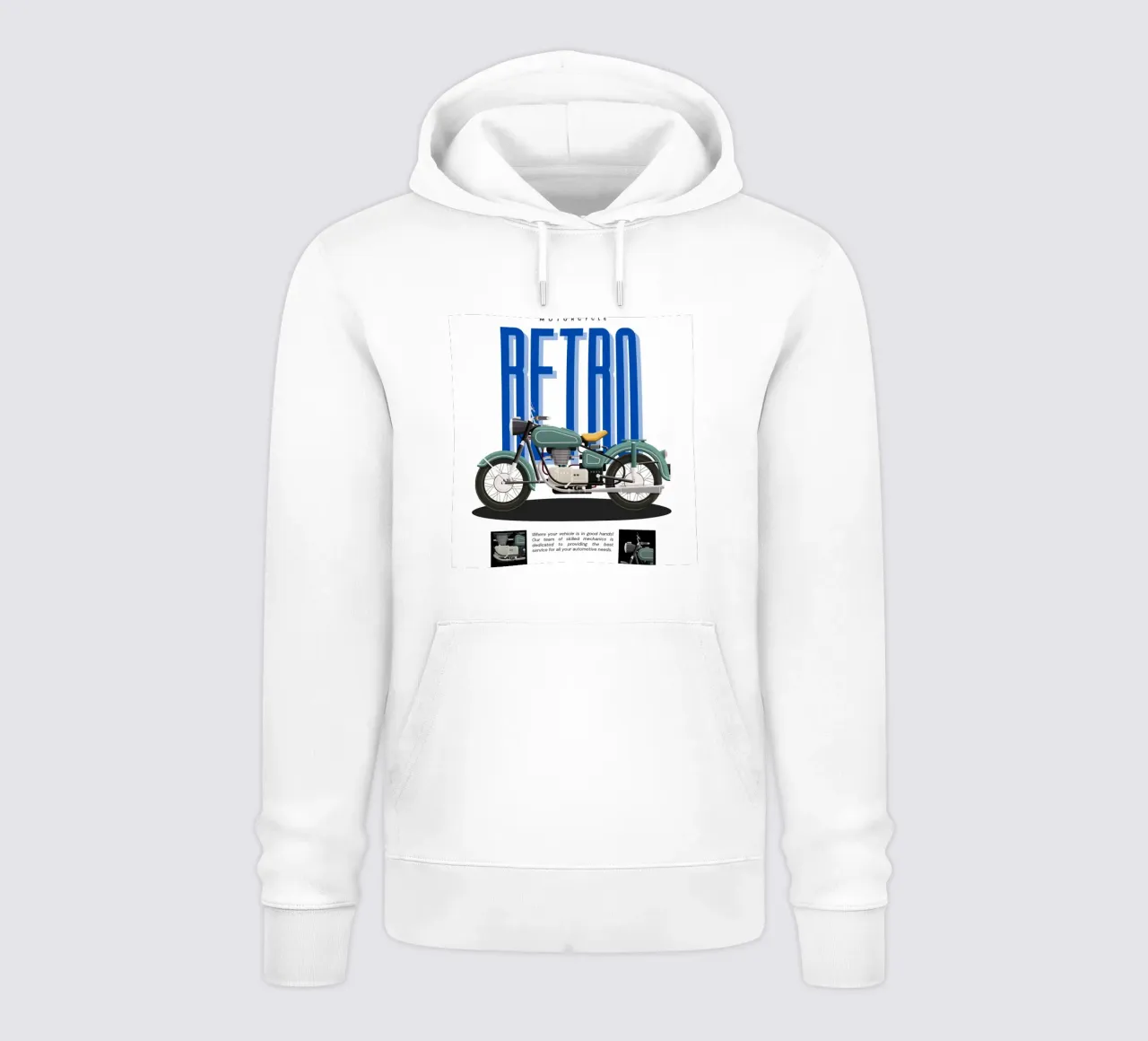 Motorcycle retro hoodie by Agnazarshop
