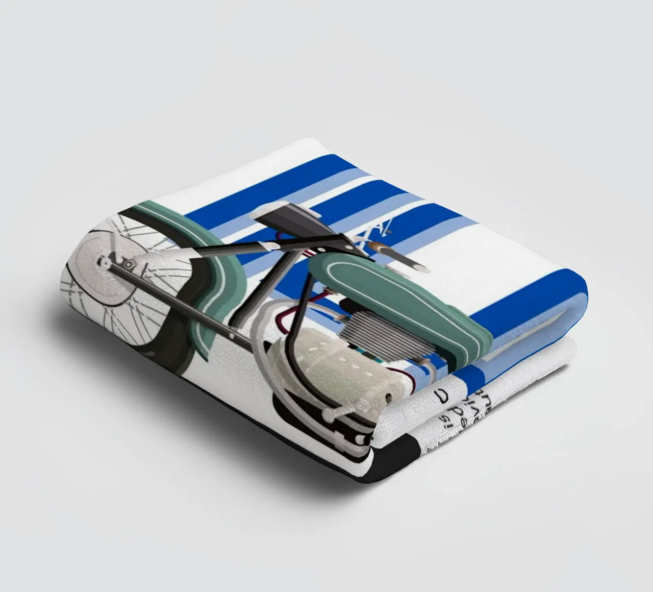 Motor retro badhanddoek van Agnazarshop