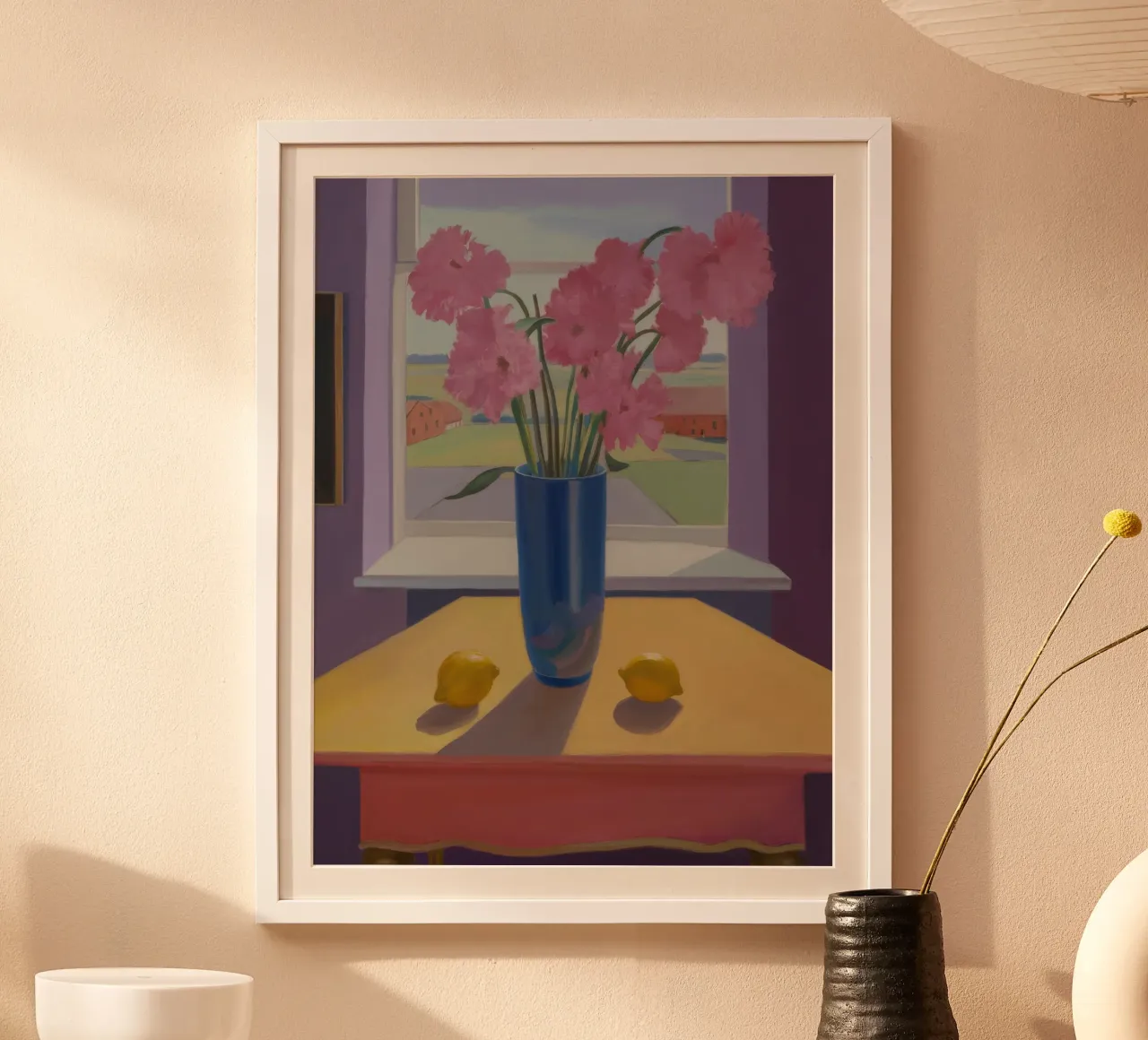 Petalo di luce Solitudine poster con telaio in plastica da Mystic Grain