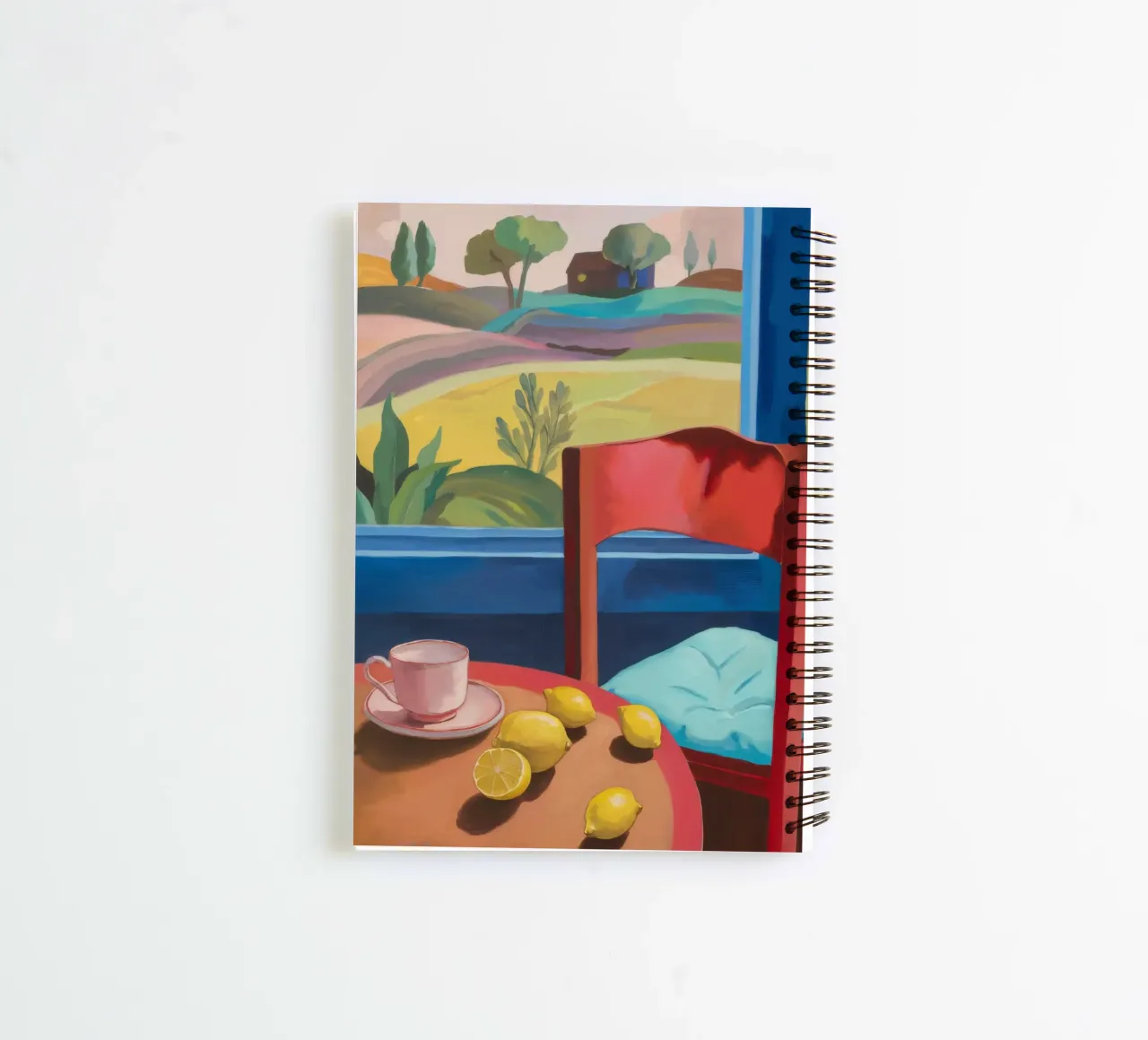 Lemon Cup Memory spiral notebook by Mystic Grain