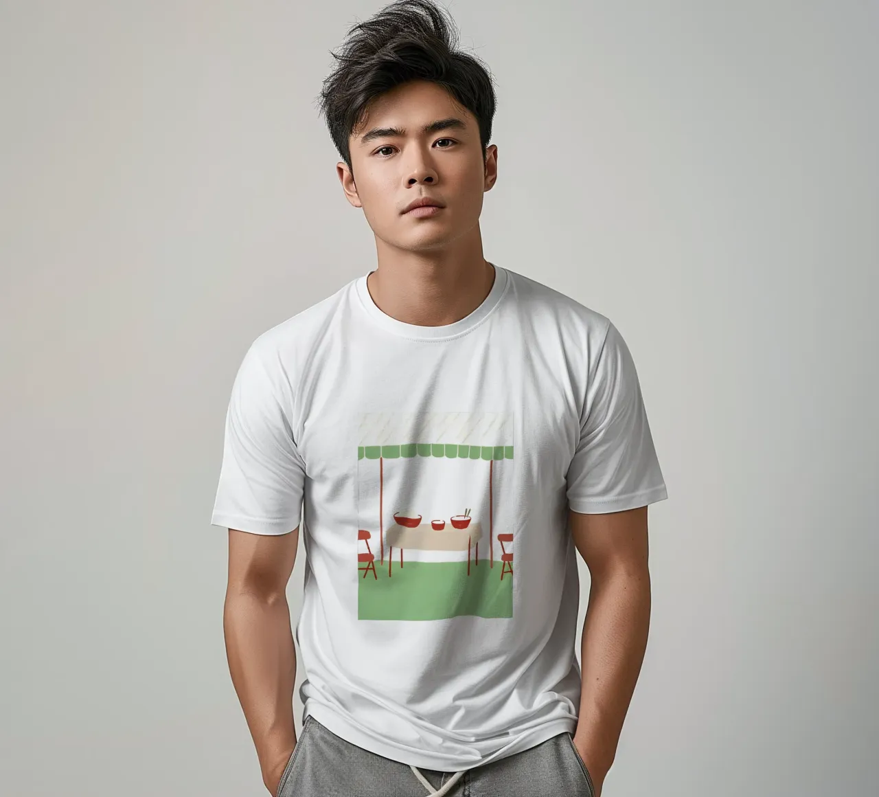 Dining table t-shirt by PERSONAL TOUCH