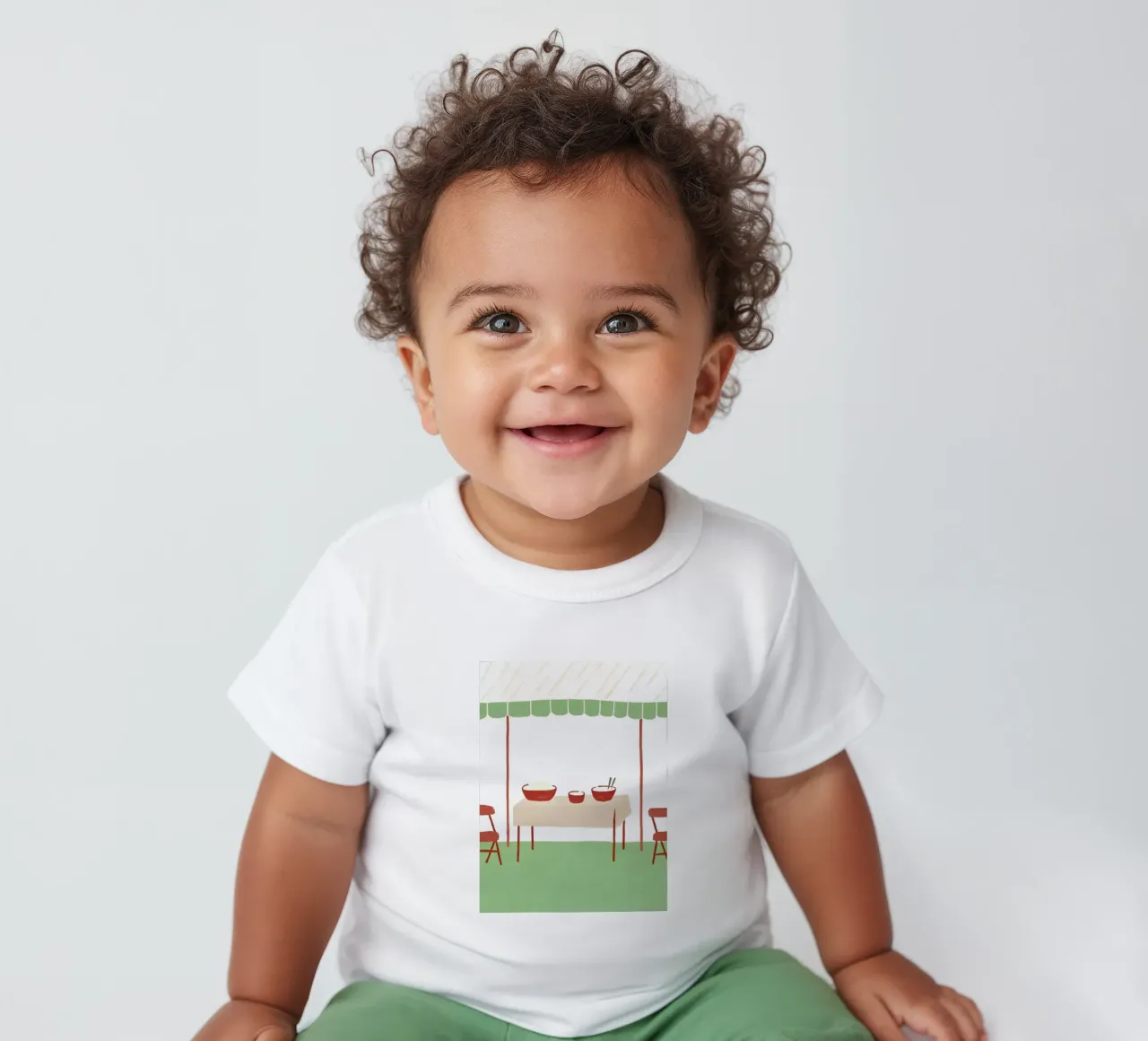 Eettafel baby t-shirt van PERSONAL TOUCH