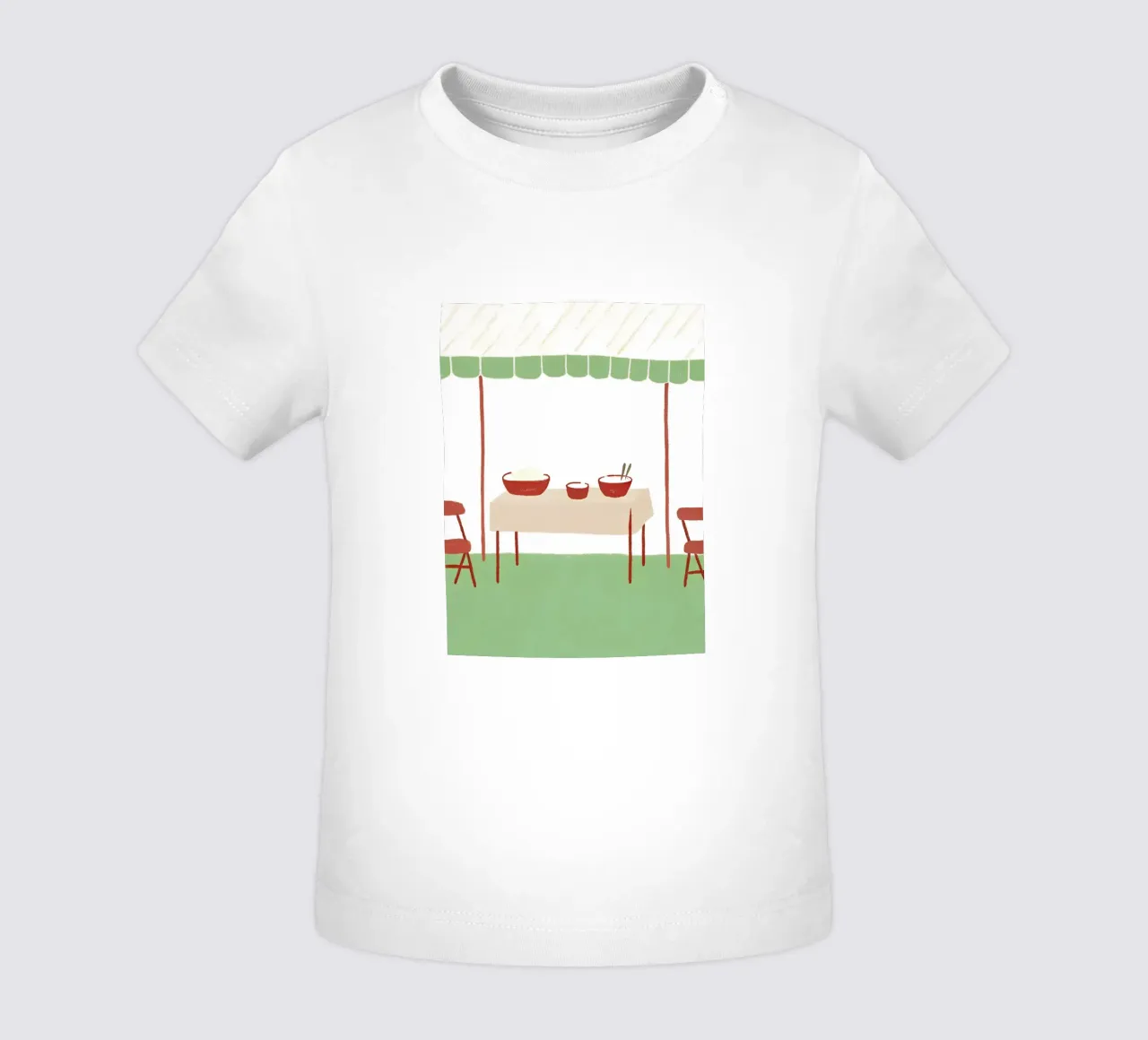 Eettafel baby t-shirt van PERSONAL TOUCH