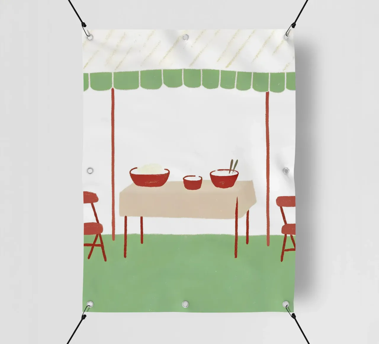 Table à manger bâche pvc de PERSONAL TOUCH