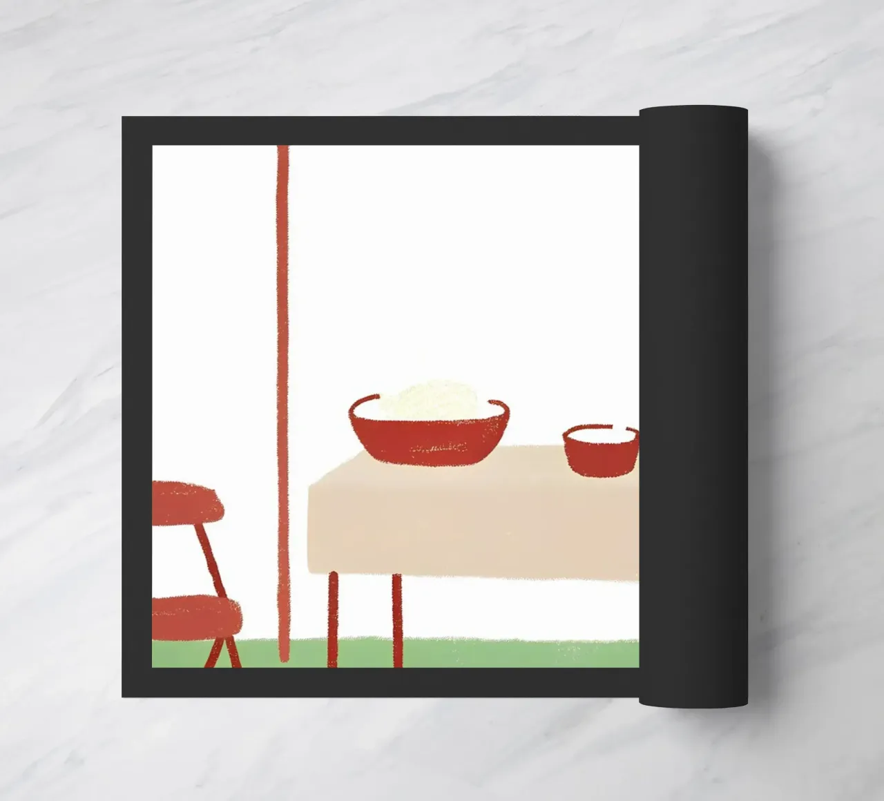 Dining table doormat by PERSONAL TOUCH