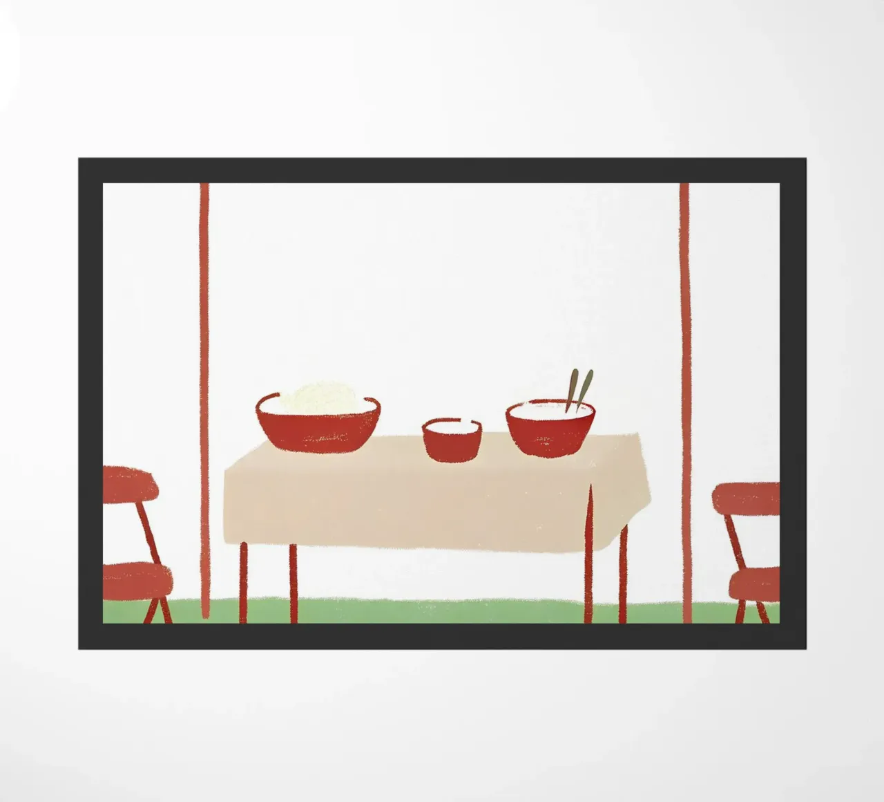 Mesa de comedor felpudo de PERSONAL TOUCH