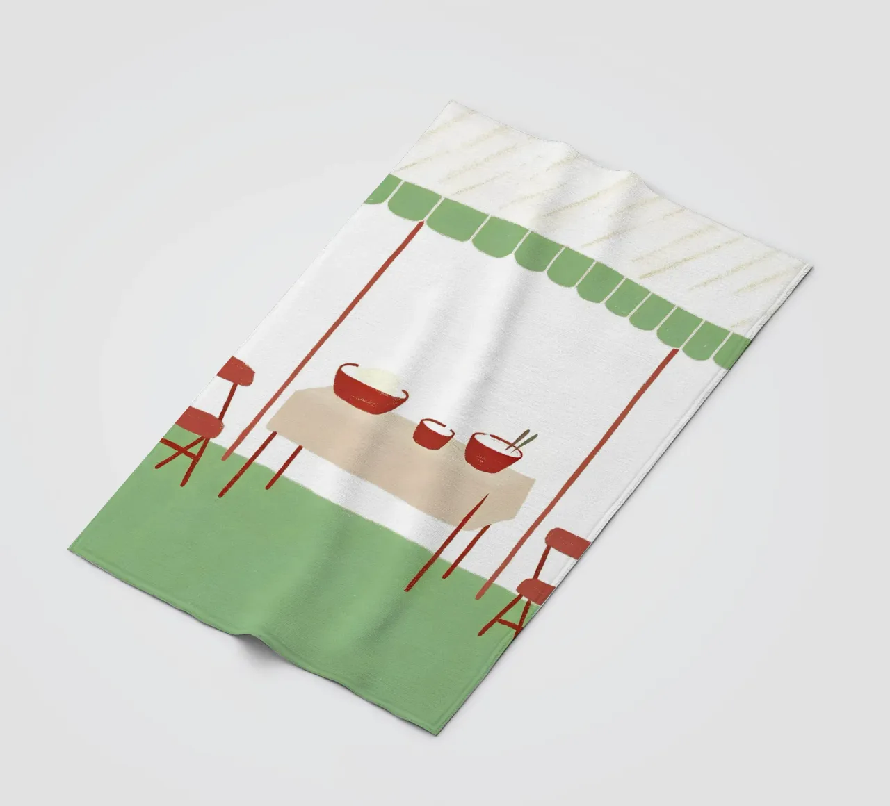 Dining table fleece blanket by PERSONAL TOUCH