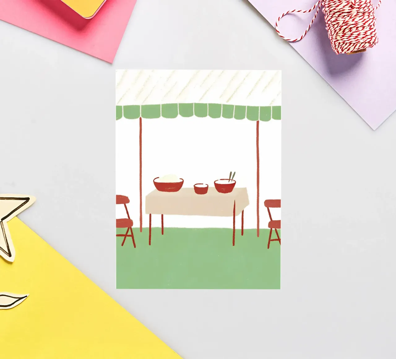 Dining table sticker by PERSONAL TOUCH