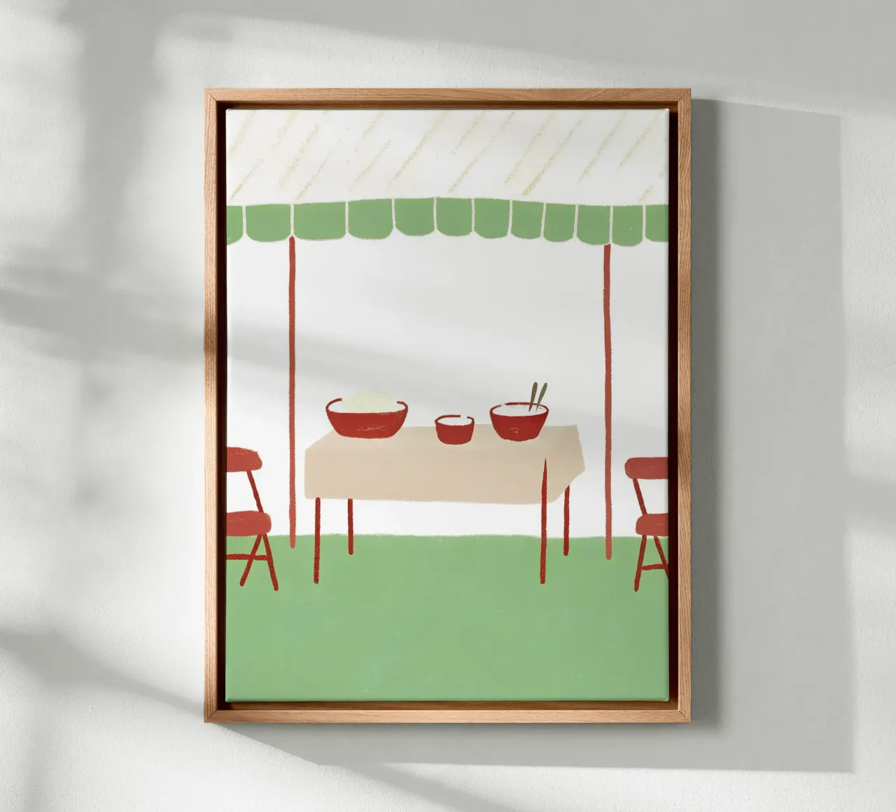 Eettafel canvas met Baklijst van PERSONAL TOUCH