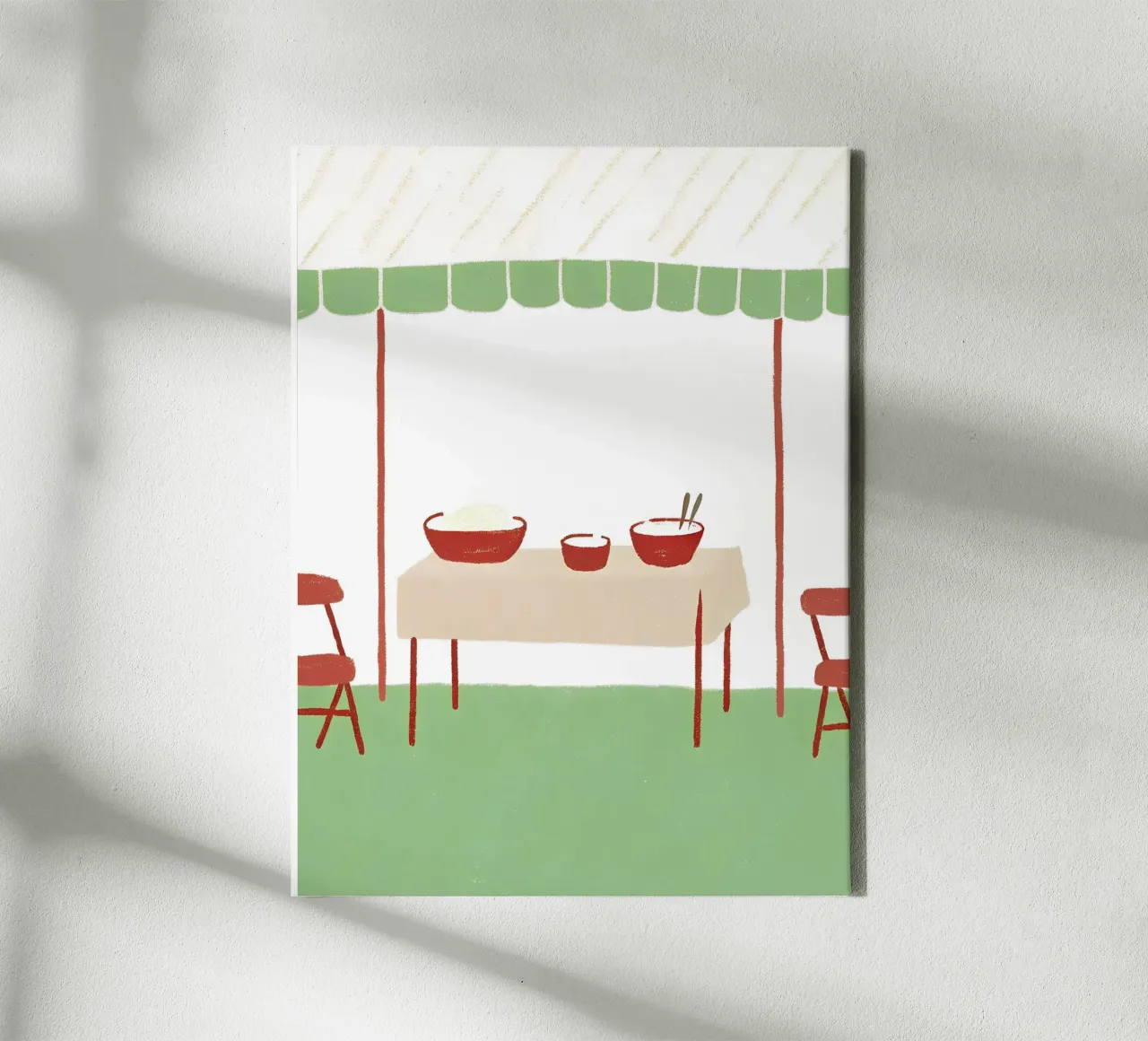 Eettafel canvas met Baklijst van PERSONAL TOUCH