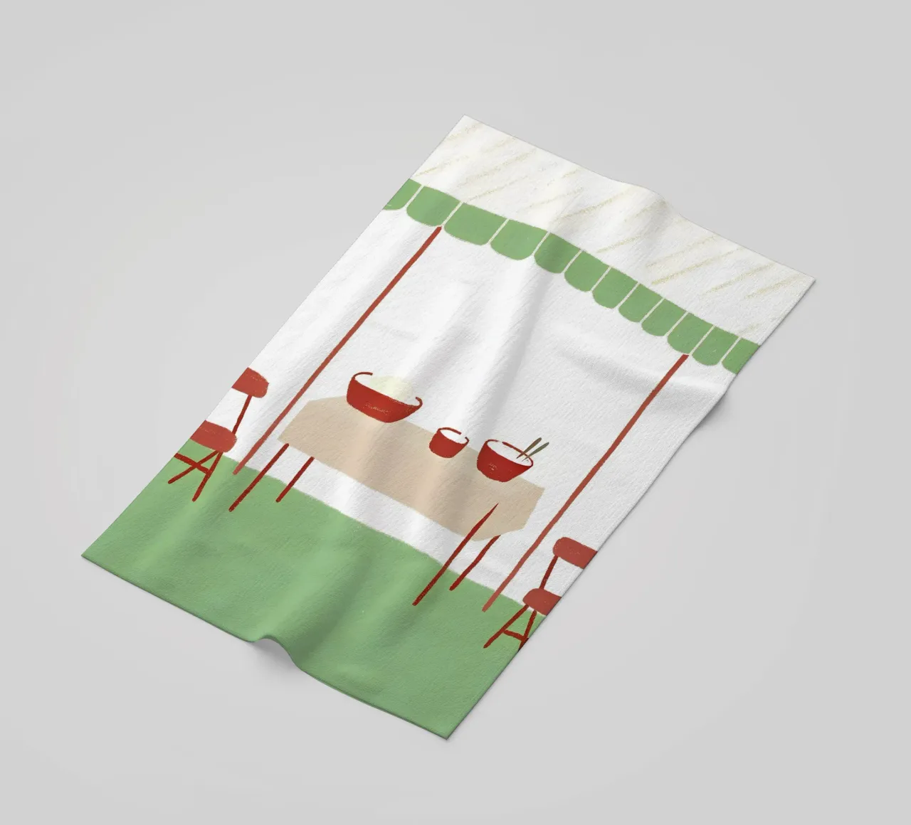 Dining table beach towel by PERSONAL TOUCH
