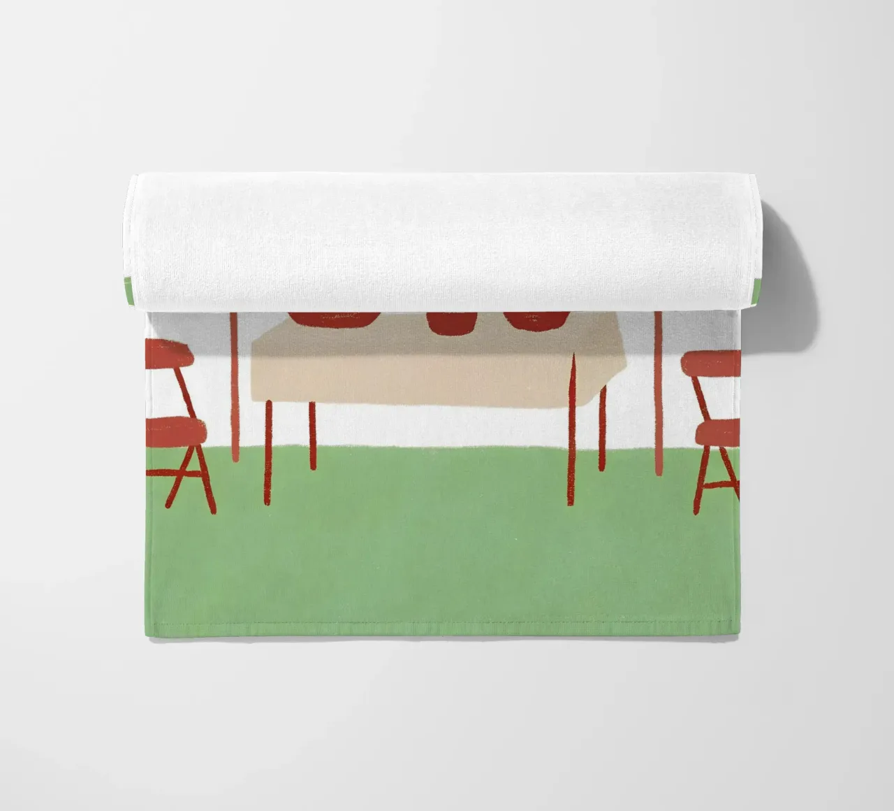 Dining table beach towel by PERSONAL TOUCH