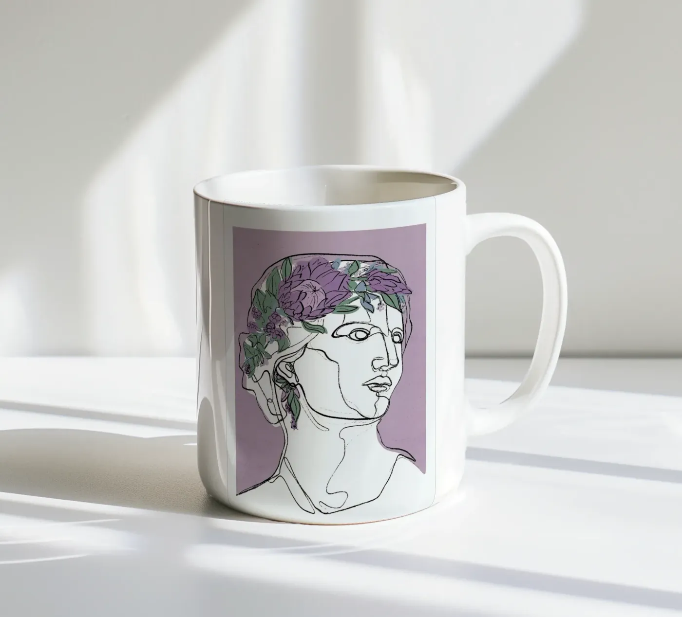 Flora ceramic mug by treechild