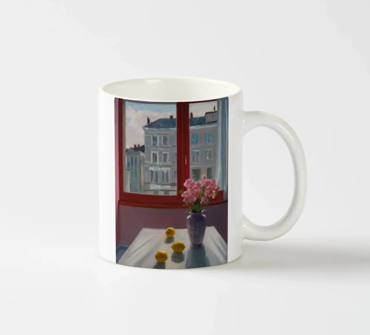 Silenzio in fiore rosa tazza in ceramica da Mystic Grain