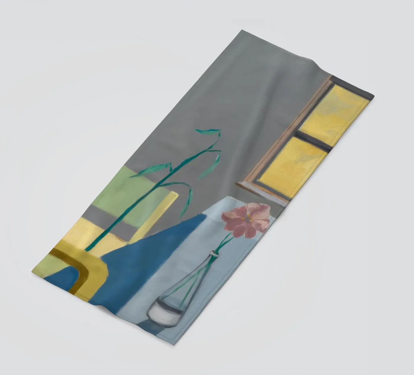 Vase and Light beach towel by Mystic Grain