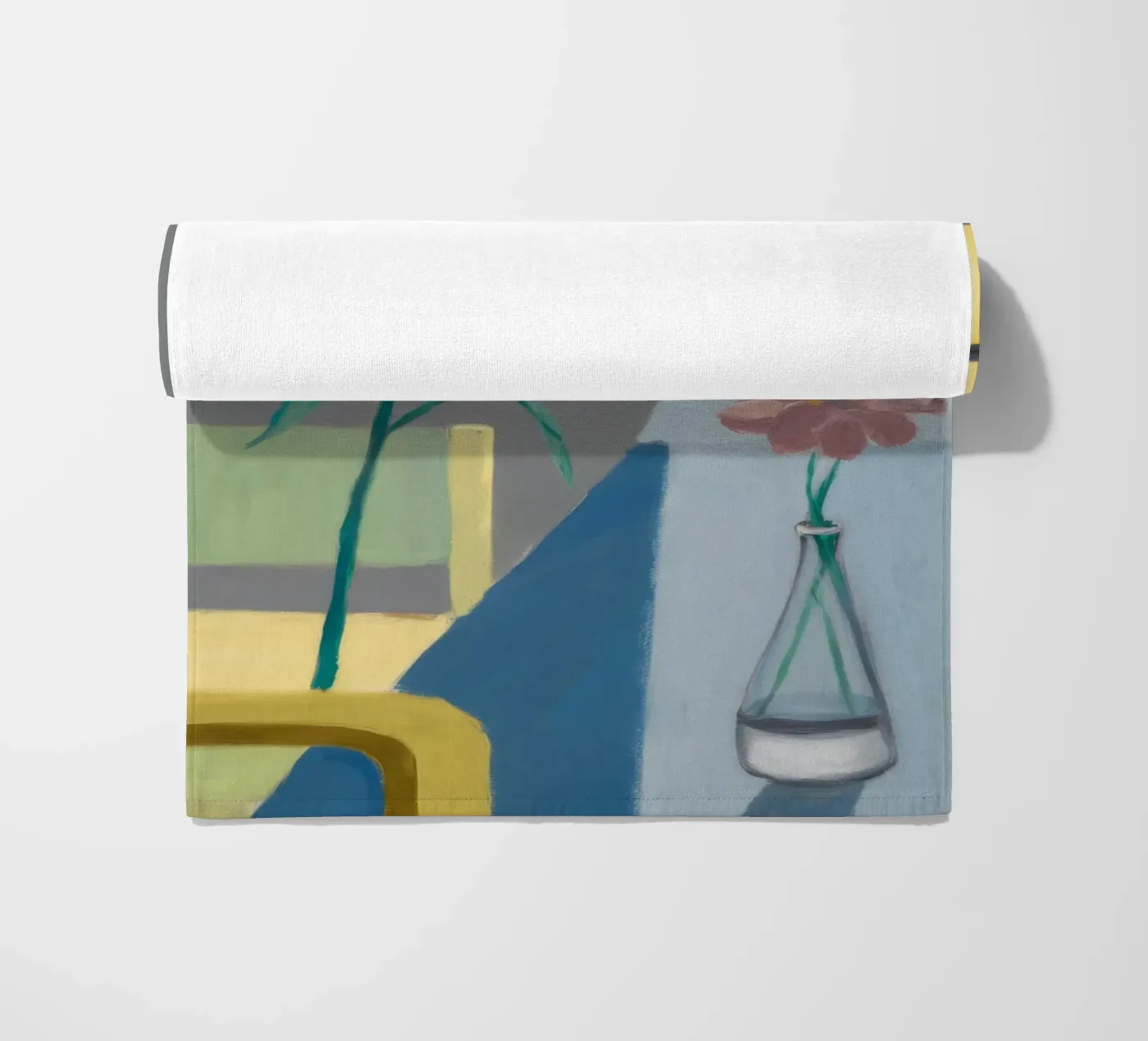 Vase and Light beach towel by Mystic Grain