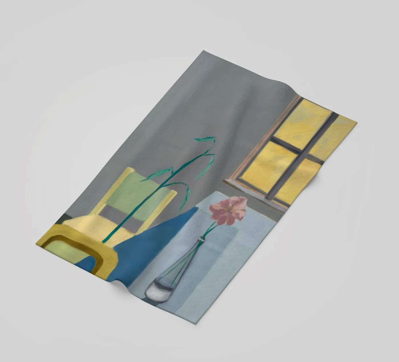 Vase and Light beach towel by Mystic Grain