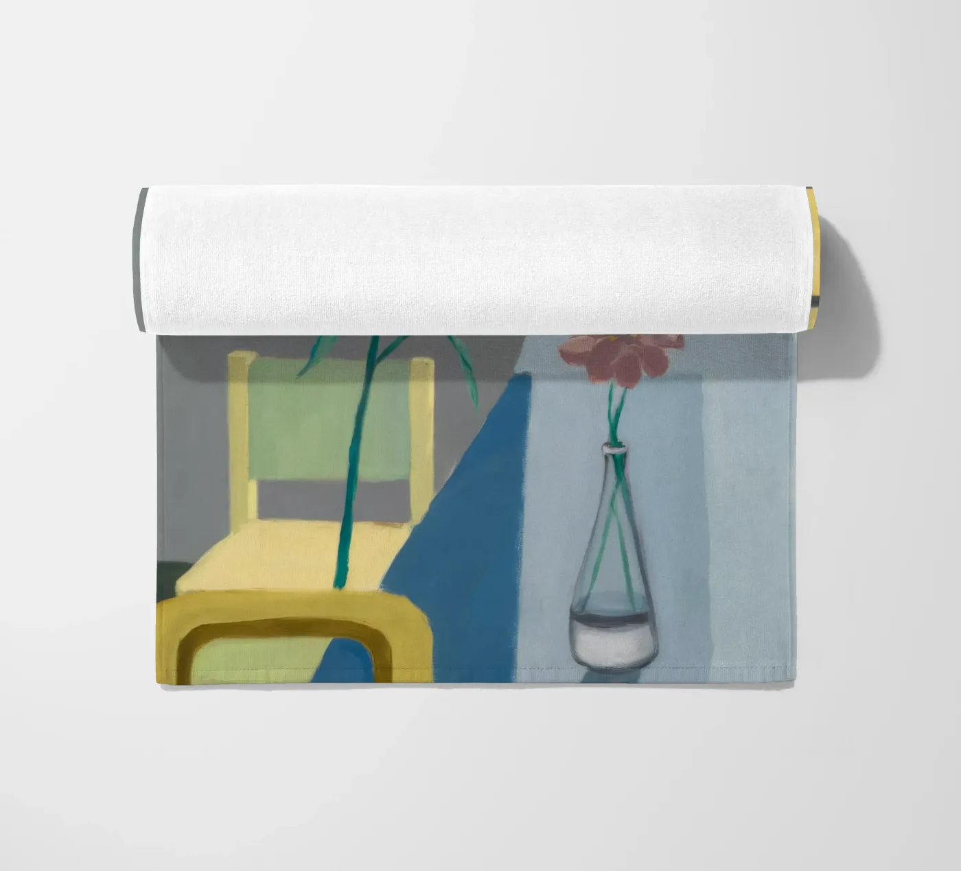 Vase and Light beach towel by Mystic Grain