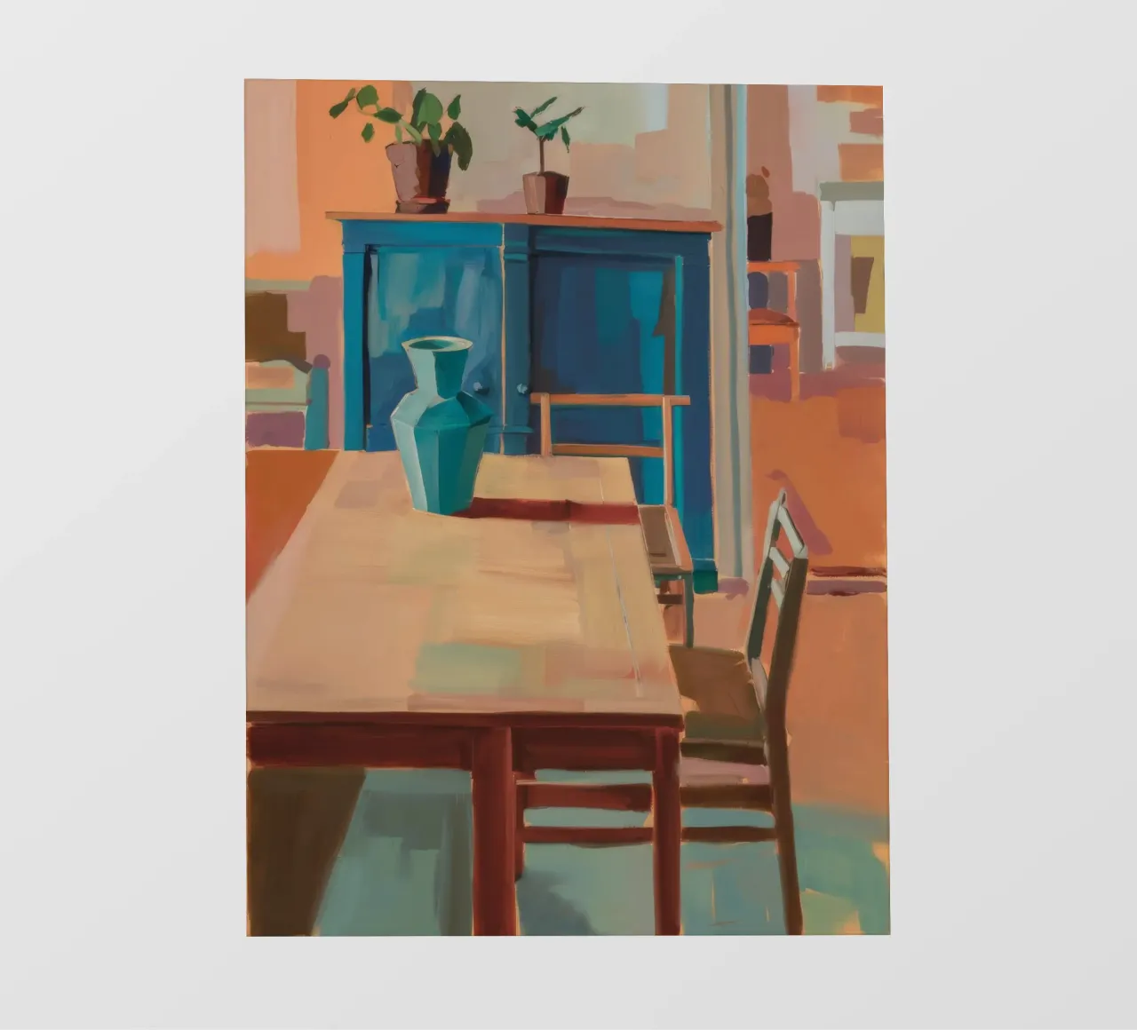 Interieur Warme Echo fotobehang van Mystic Grain