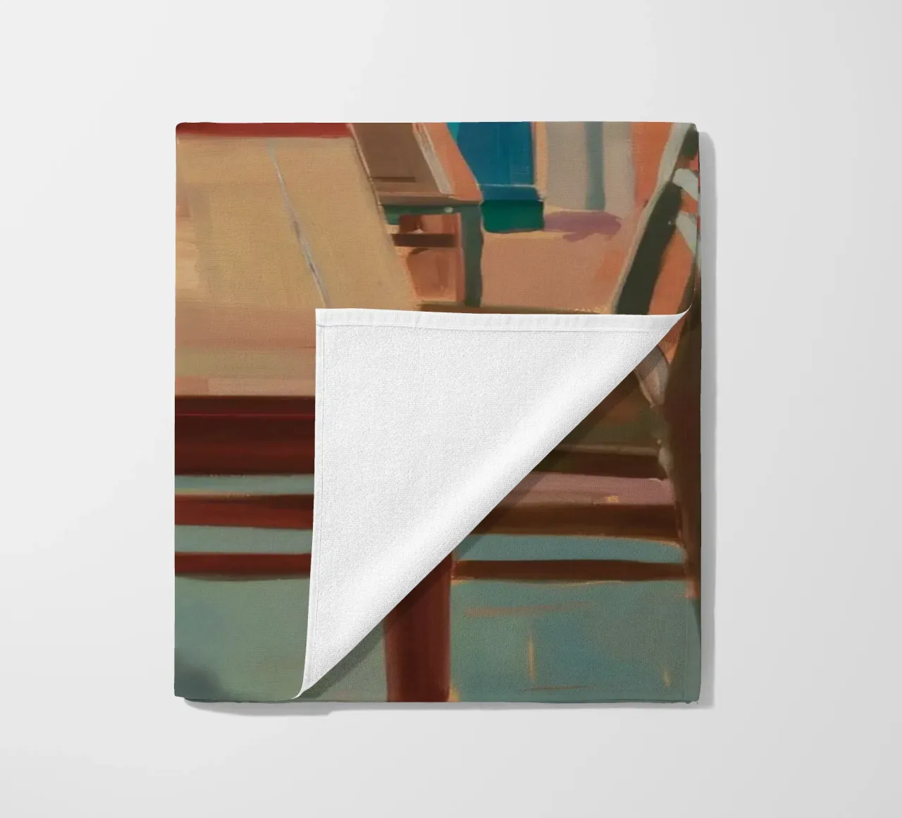 Interior Warm Echo beach towel by Mystic Grain