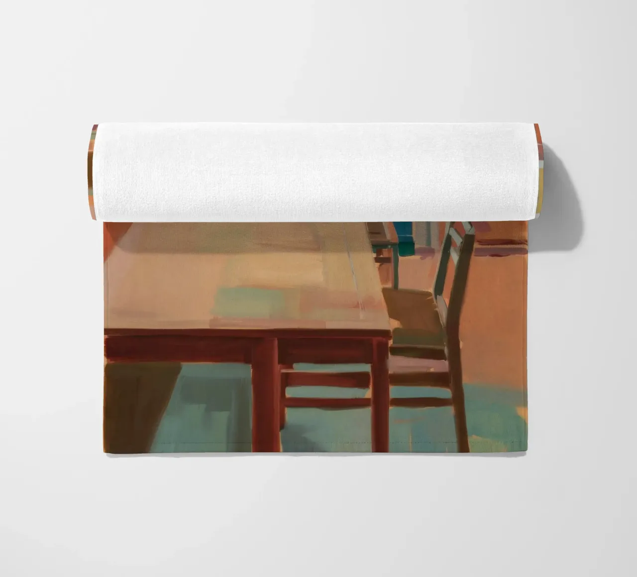 Interior Warm Echo beach towel by Mystic Grain