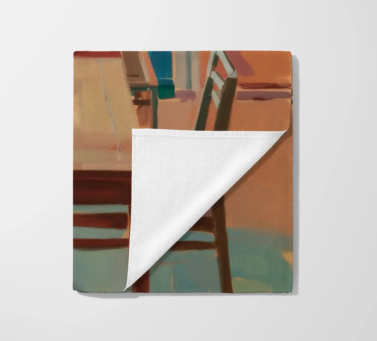Interior Warm Echo beach towel by Mystic Grain