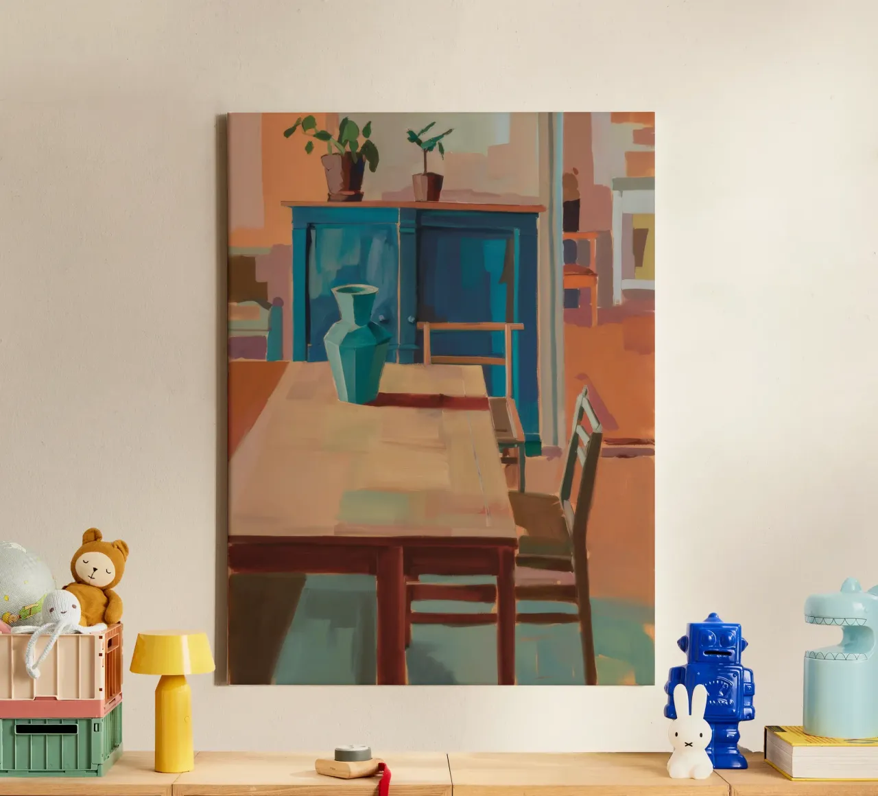 Interieur Warme Echo canvas van Mystic Grain
