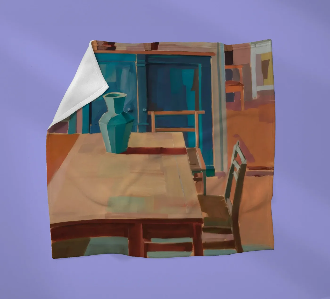 Interior Warm Echo fleece blanket by Mystic Grain