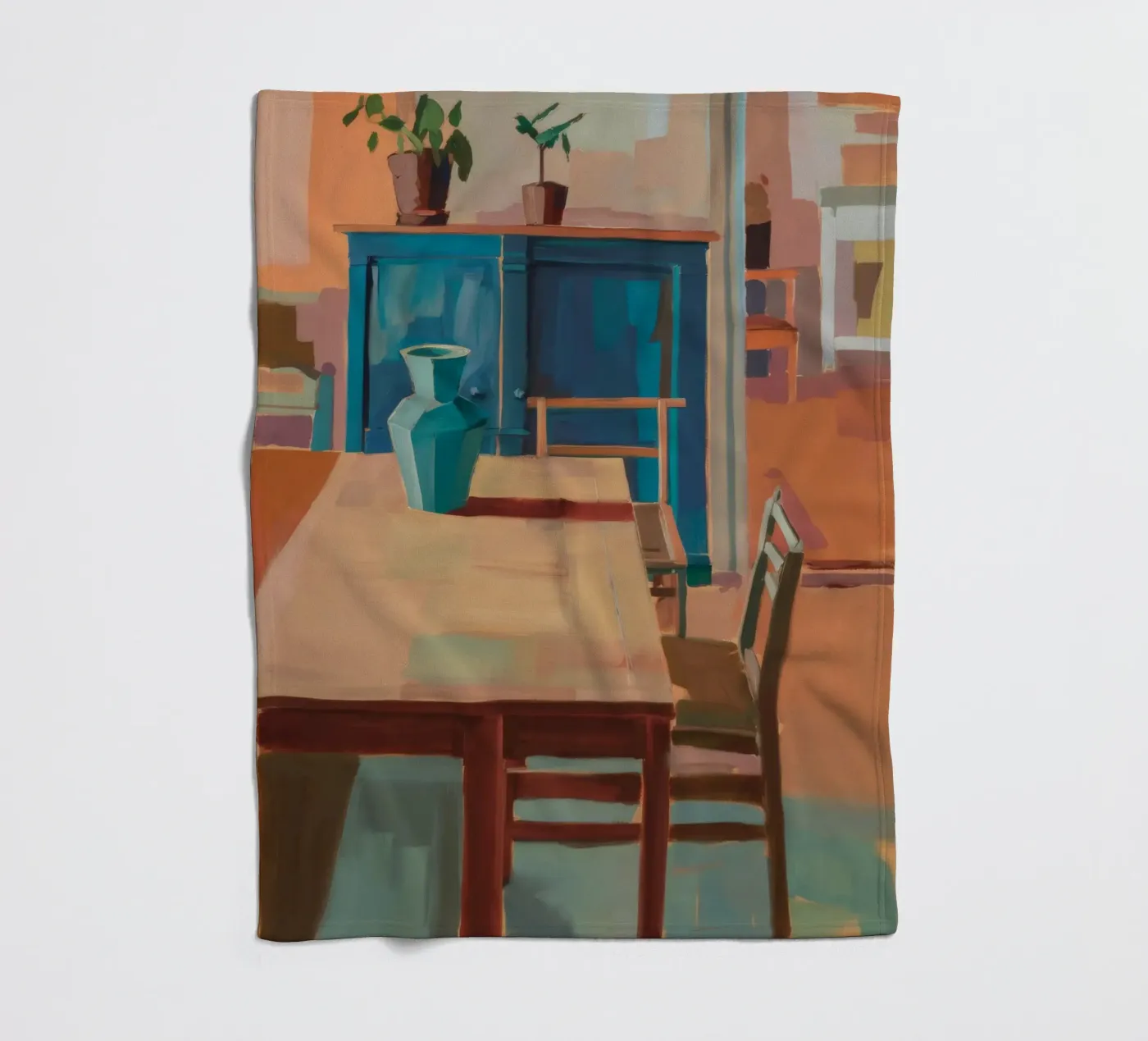 Interior Warm Echo fleece blanket by Mystic Grain