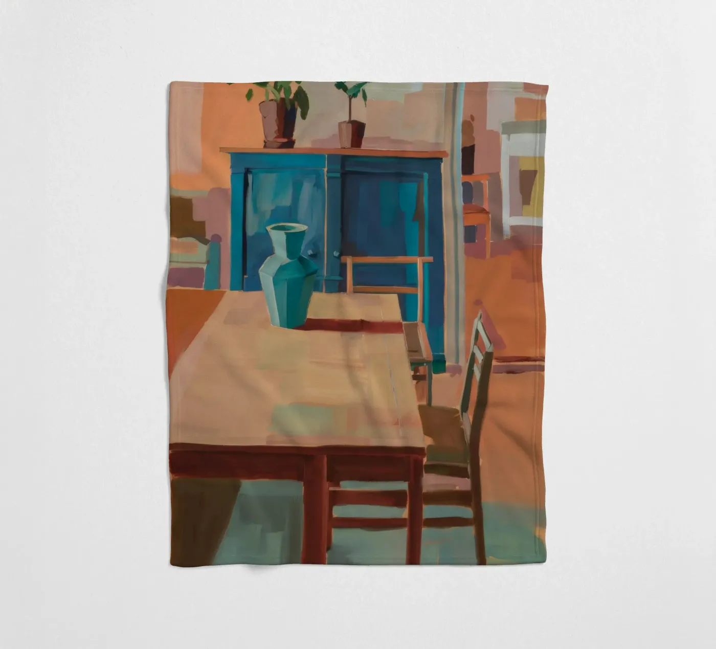 Interior Warm Echo fleece blanket by Mystic Grain