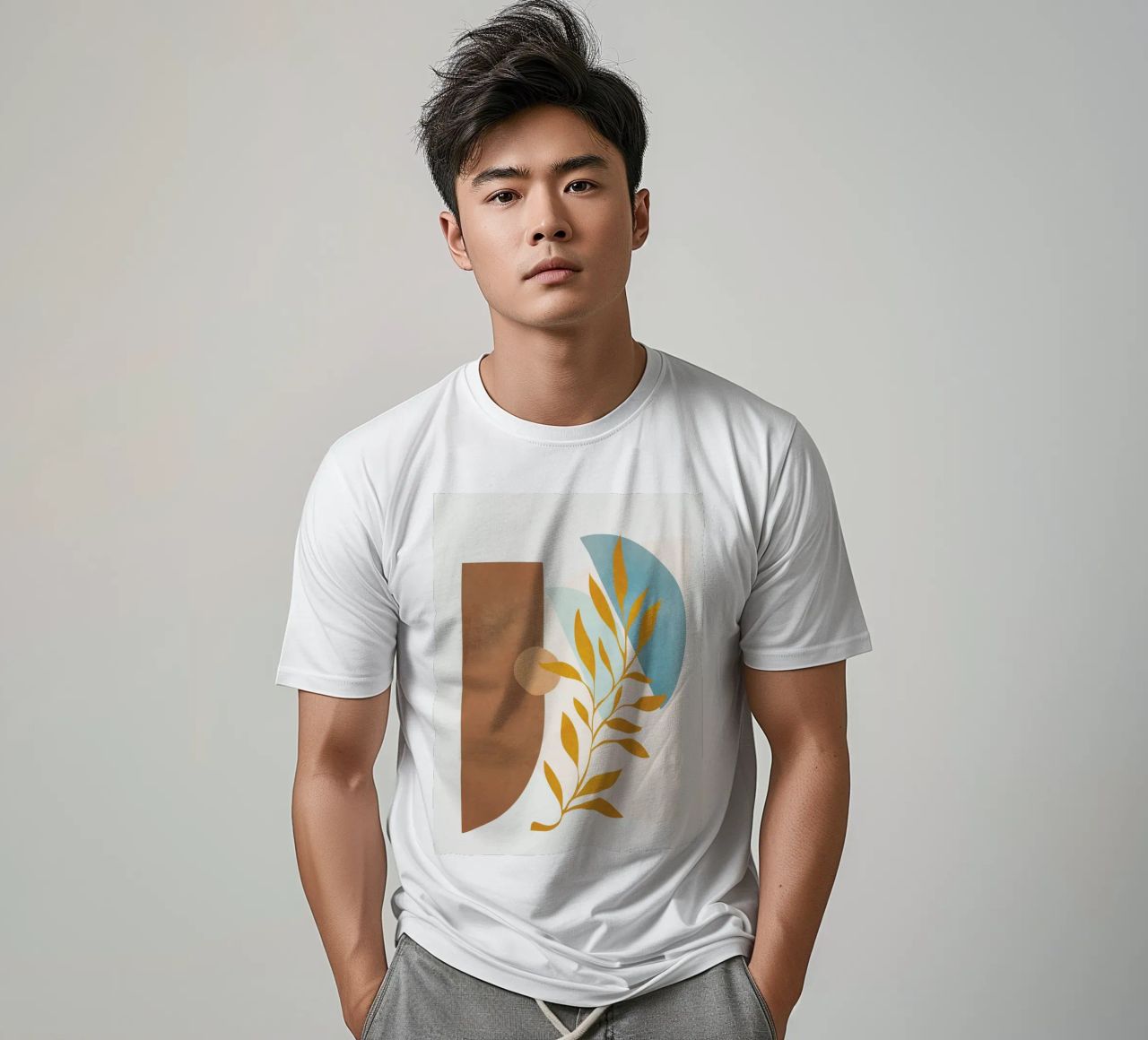 Soft Abstract Shapes 02 t-shirt da Flow Line
