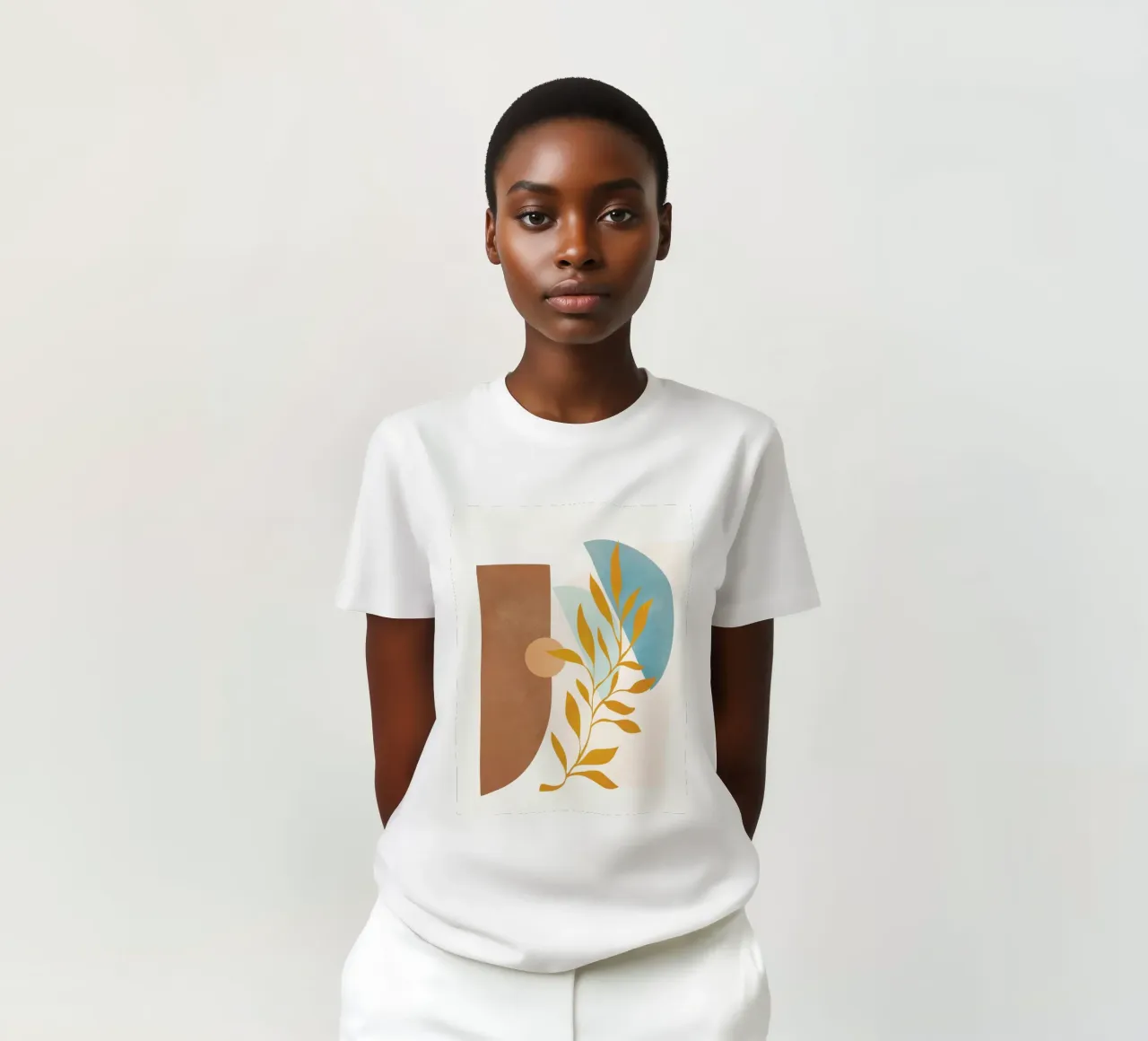 Soft Abstract Shapes 02 t-shirt da Flow Line