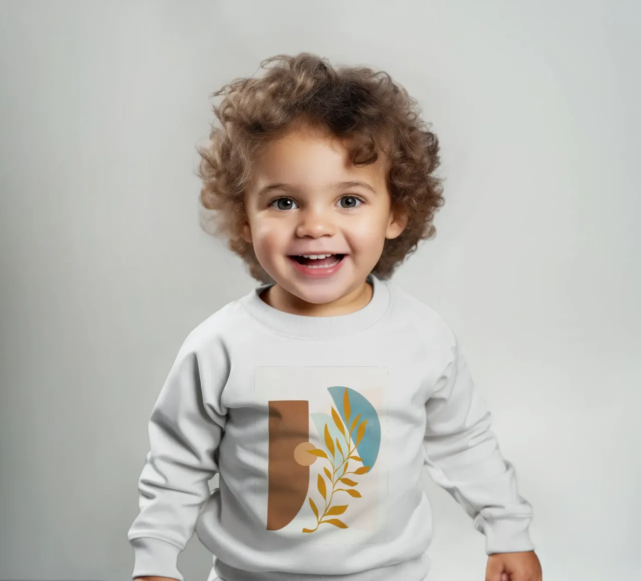 Soft Abstract Shapes 02 baby sweatshirt by Flow Line