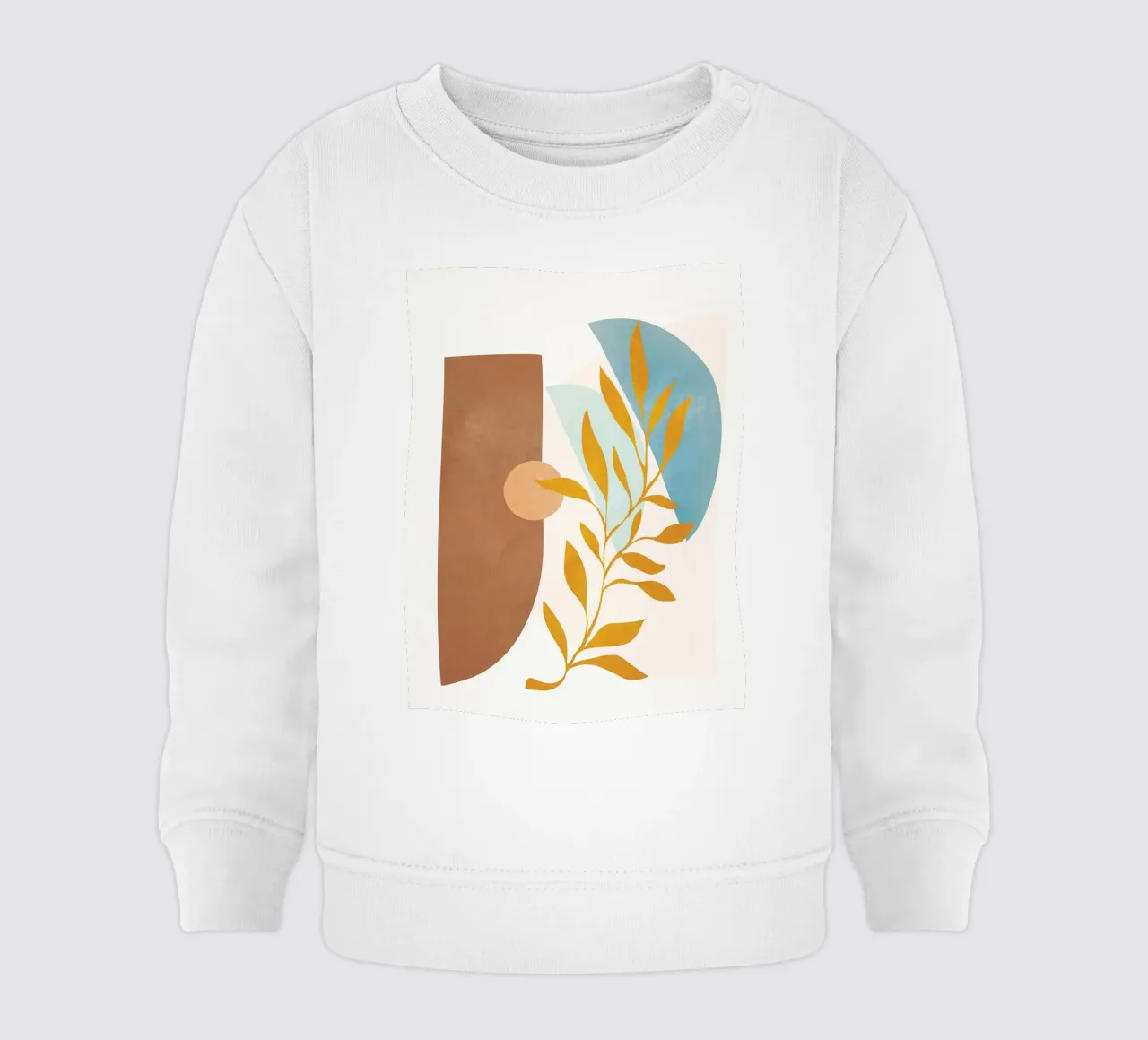 Soft Abstract Shapes 02 baby sweatshirt by Flow Line