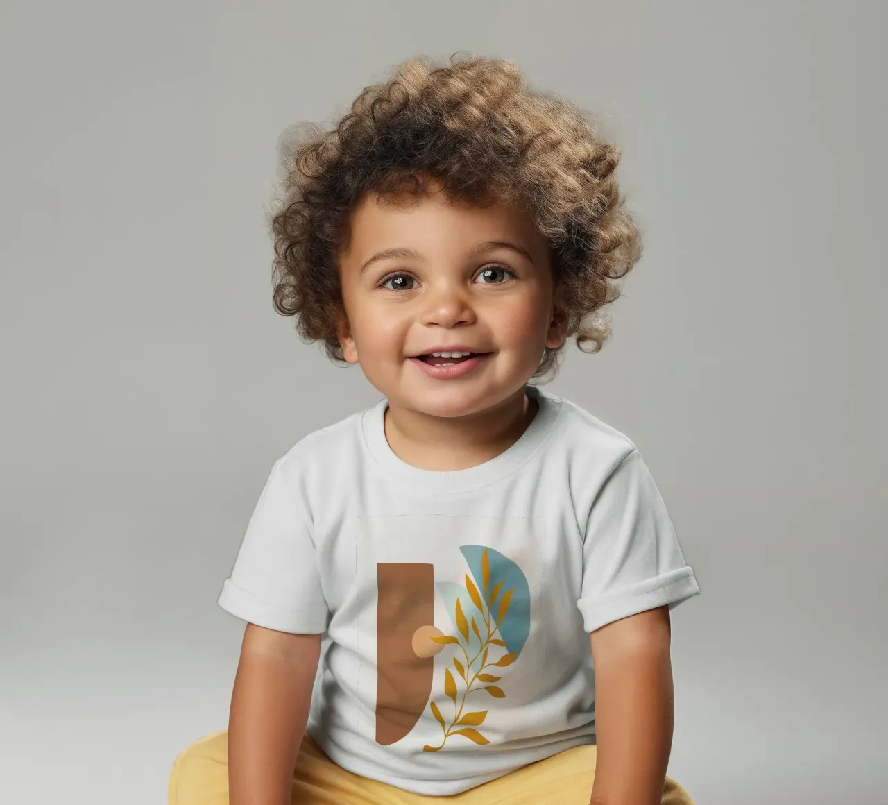 Soft Abstract Shapes 02 maglietta neonato da Flow Line