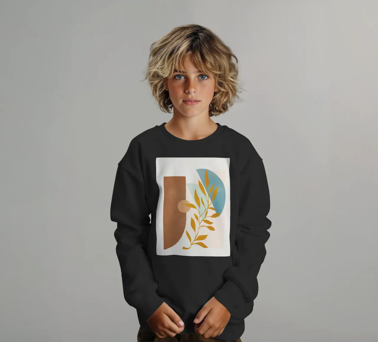 Soft Abstract Shapes 02 felpa bambino da Flow Line