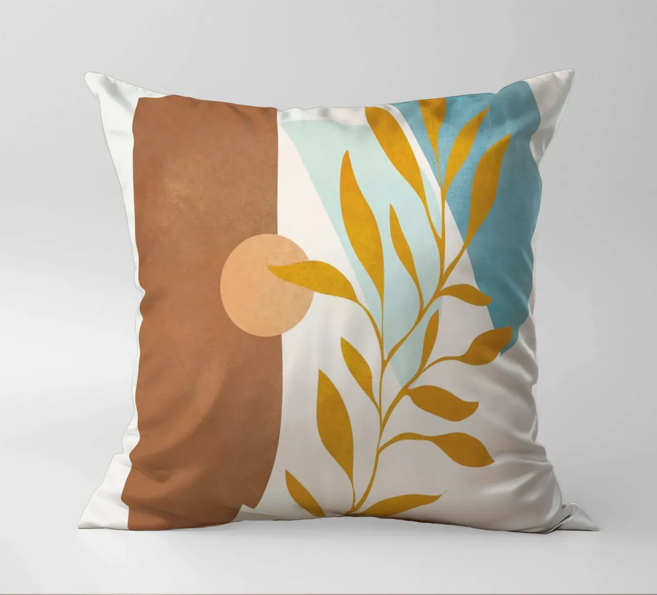 Soft Abstract Shapes 02 Kissen von Flow Line
